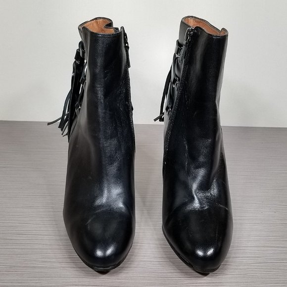 Halogen 'Sadee' Side Zip Bootie, Black Leather, Womens Size 7.5 - Picture 2 of 10